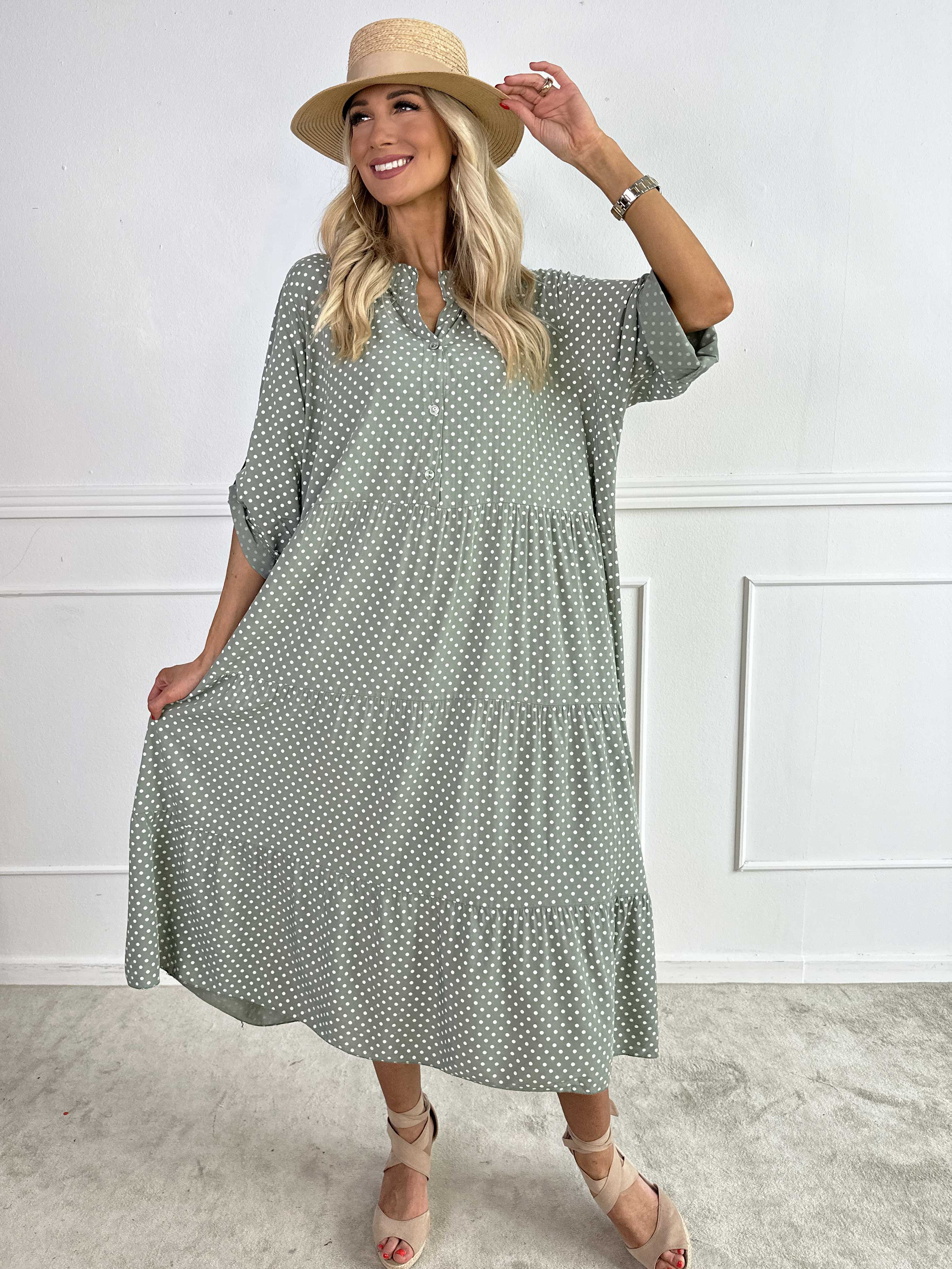 Dotti - Kjole med lag på lag look i viskose